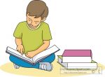 reader clipart student reading book 227 03